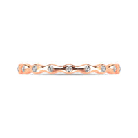 Thumbnail for Diamond 1/10 ct tw Stackable Ring in 14K Rose Gold
