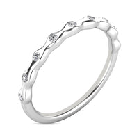 Thumbnail for Diamond 1/10 ct tw Stackable Ring in 10K White Gold