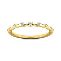Thumbnail for Diamond 1/10 ct tw Stackable Ring in 10K Yellow Gold