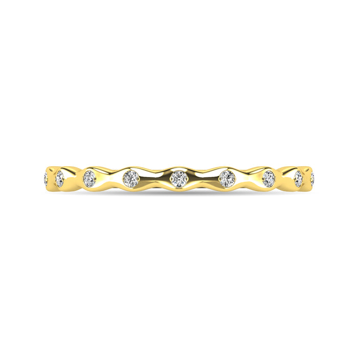 Diamond 1/10 ct tw Stackable Ring in 10K Yellow Gold