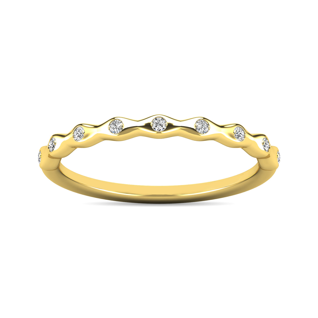 Diamond 1/10 ct tw Stackable Ring in 14K Yellow Gold