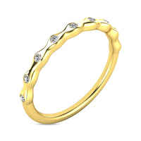 Thumbnail for Diamond 1/10 ct tw Stackable Ring in 14K Yellow Gold