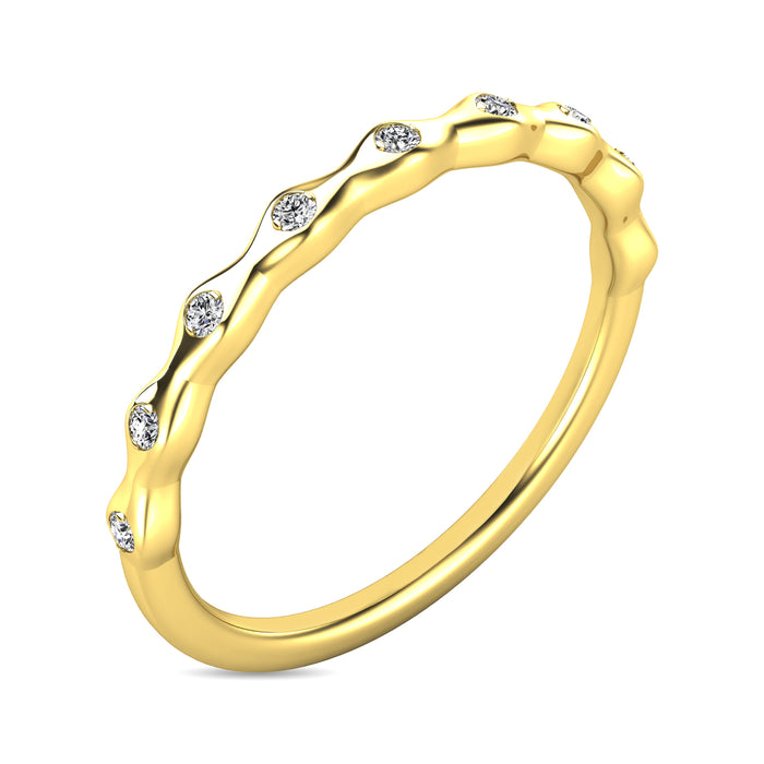 Diamond 1/10 ct tw Stackable Ring in 14K Yellow Gold