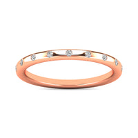 Thumbnail for Diamond 1/10 ct tw Stackable Ring in 10K Rose Gold