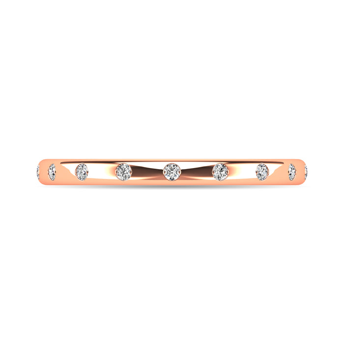 Diamond 1/10 ct tw Stackable Ring in 10K Rose Gold