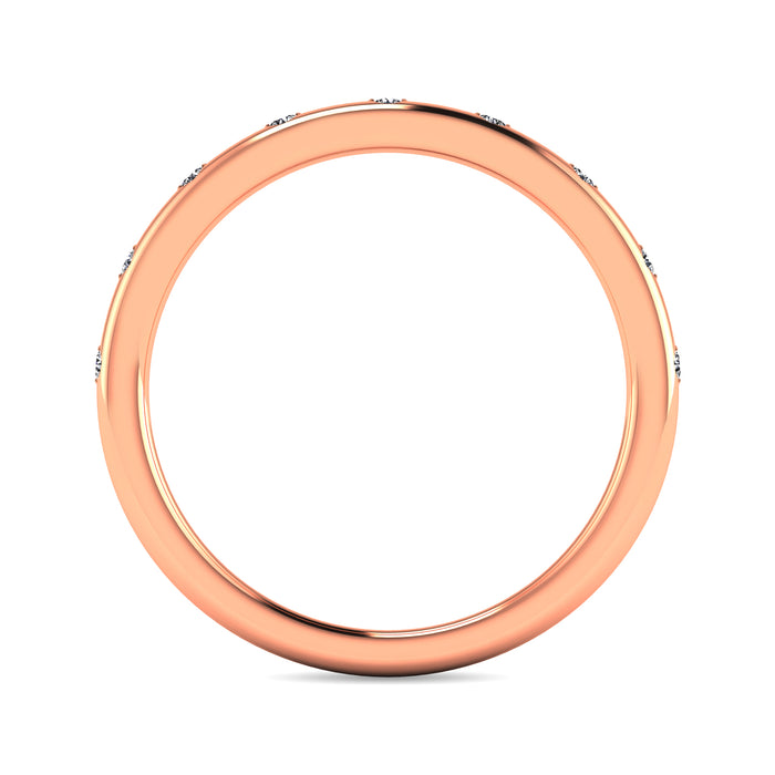 Diamond 1/10 ct tw Stackable Ring in 10K Rose Gold