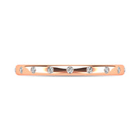 Thumbnail for Diamond 1/10 ct tw Stackable Ring in 14K Rose Gold