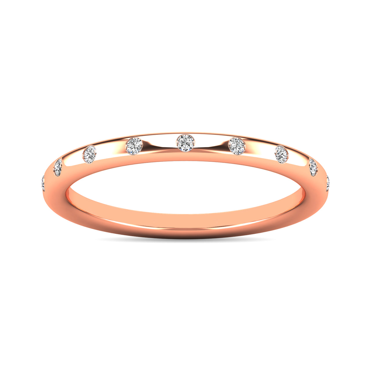 Diamond 1/10 ct tw Stackable Ring in 14K Rose Gold