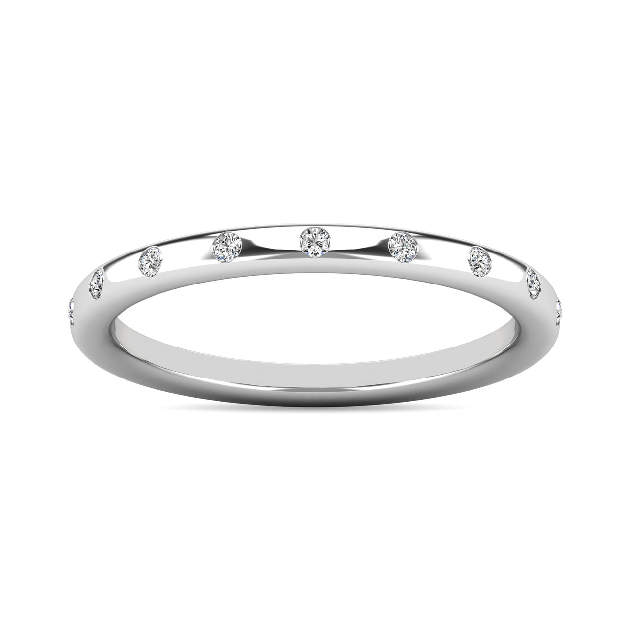 Diamond 1/10 ct tw Stackable Ring in 14K White Gold