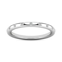 Thumbnail for Diamond 1/10 ct tw Stackable Ring in 14K White Gold