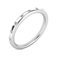 Thumbnail for Diamond 1/10 ct tw Stackable Ring in 14K White Gold