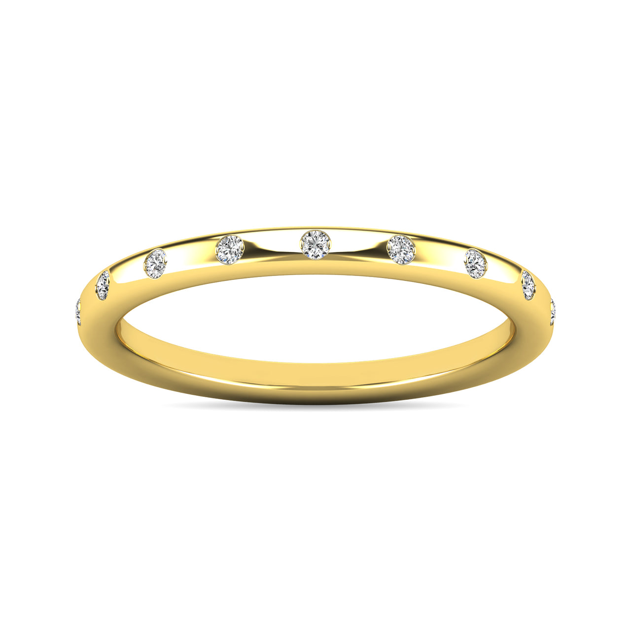 Diamond 1/10 ct tw Stackable Ring in 14K Yellow Gold