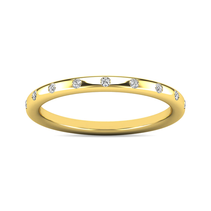 Diamond 1/10 ct tw Stackable Ring in 14K Yellow Gold