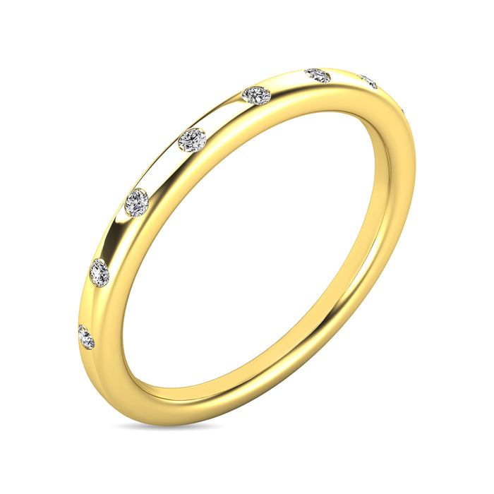 Diamond 1/10 ct tw Stackable Ring in 14K Yellow Gold