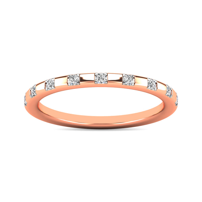 Diamond 1/10 ct tw Stackable Ring in 10K Rose Gold