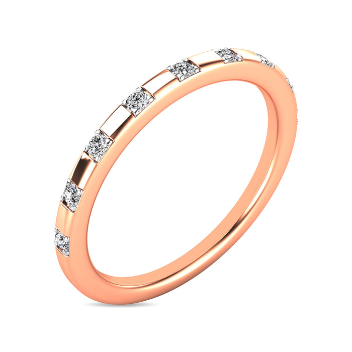 Diamond 1/10 ct tw Stackable Ring in 10K Rose Gold