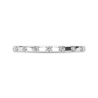 Thumbnail for Diamond 1/10 ct tw Stackable Ring in 10K White Gold