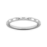 Thumbnail for Diamond 1/10 ct tw Stackable Ring in 10K White Gold