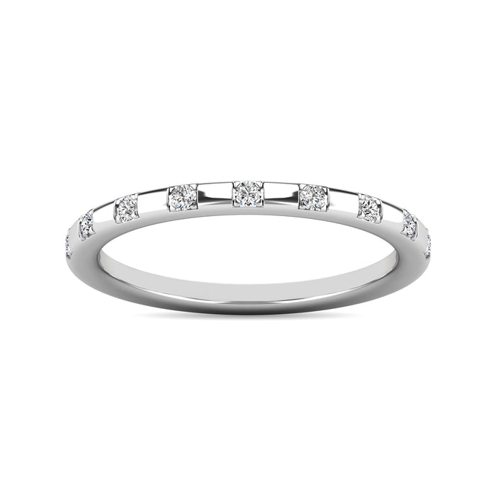 Diamond 1/10 ct tw Stackable Ring in 10K White Gold