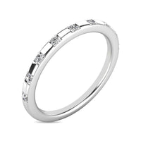 Thumbnail for Diamond 1/10 ct tw Stackable Ring in 10K White Gold