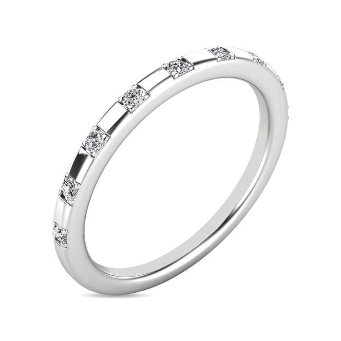 Diamond 1/10 ct tw Stackable Ring in 10K White Gold