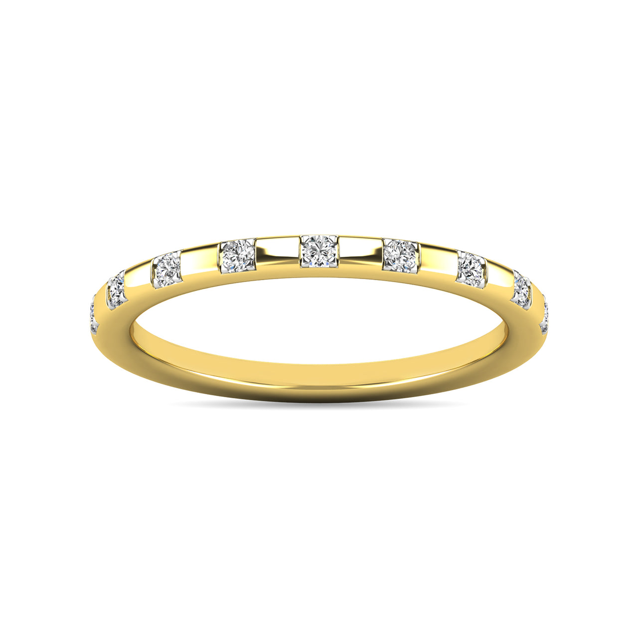 Diamond 1/10 ct tw Stackable Ring in 10K Yellow Gold