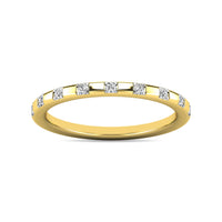 Thumbnail for Diamond 1/10 ct tw Stackable Ring in 10K Yellow Gold