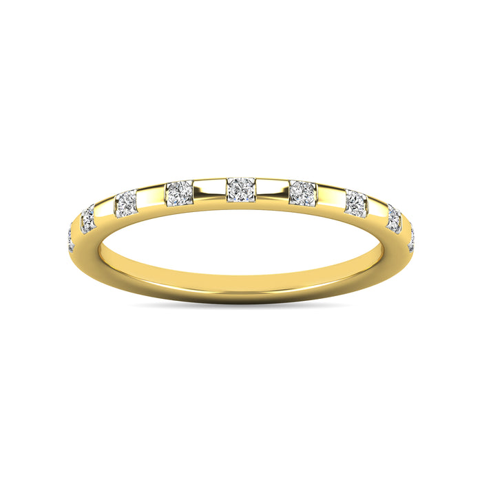 Diamond 1/10 ct tw Stackable Ring in 10K Yellow Gold