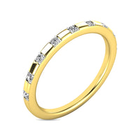 Thumbnail for Diamond 1/10 ct tw Stackable Ring in 10K Yellow Gold