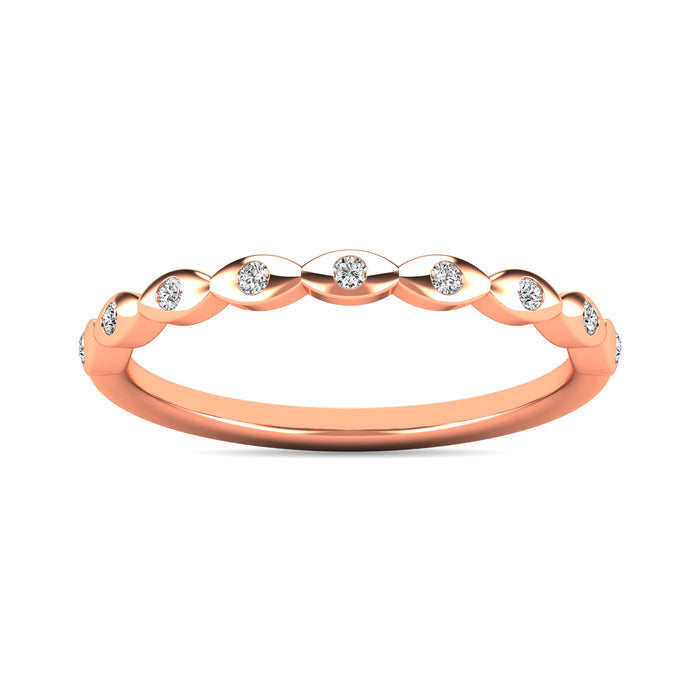 Diamond 1/10 ct tw Stackable Ring in 14K Rose Gold