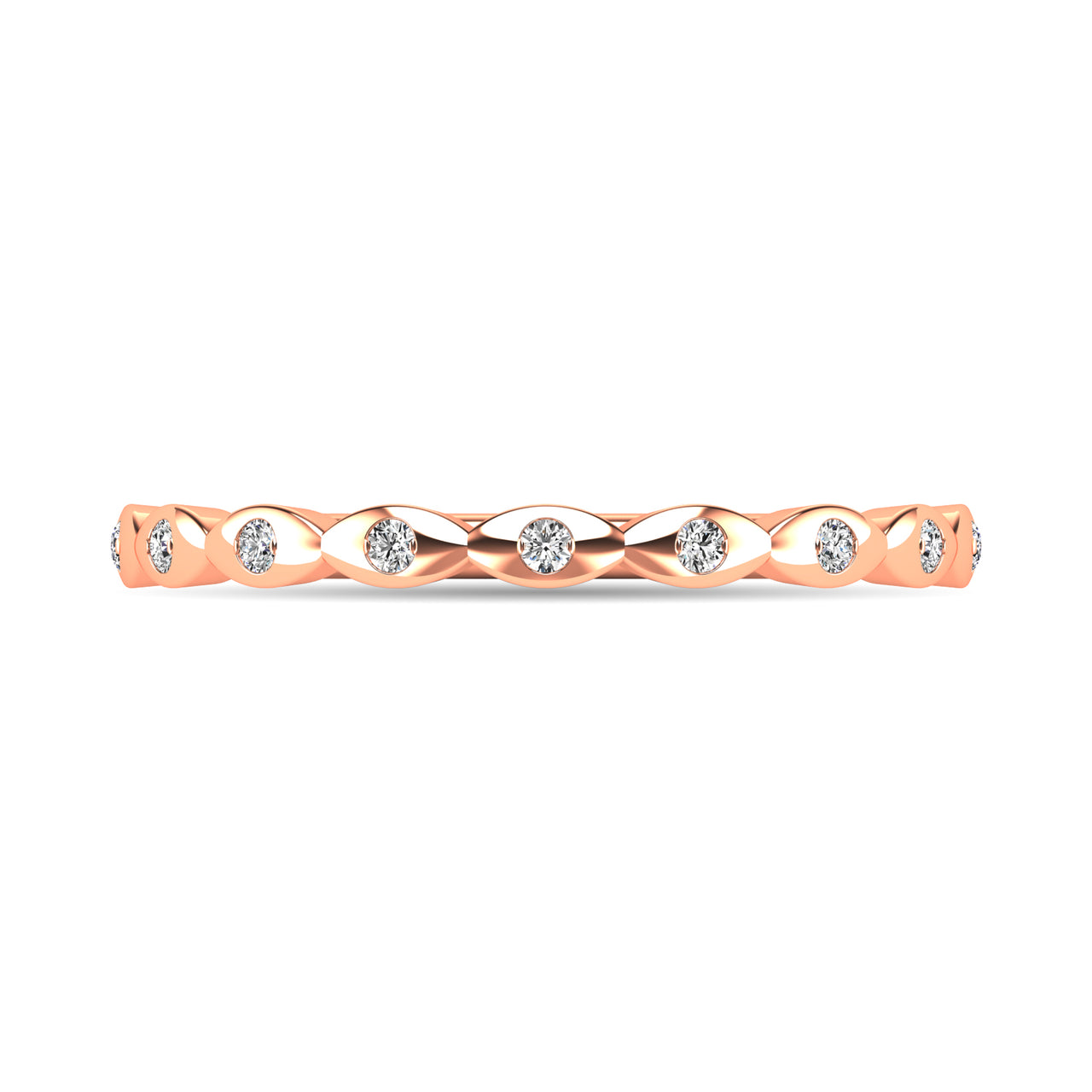 Diamond 1/10 ct tw Stackable Ring in 14K Rose Gold