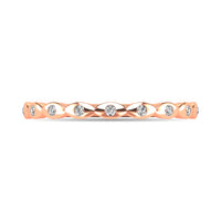 Thumbnail for Diamond 1/10 ct tw Stackable Ring in 14K Rose Gold