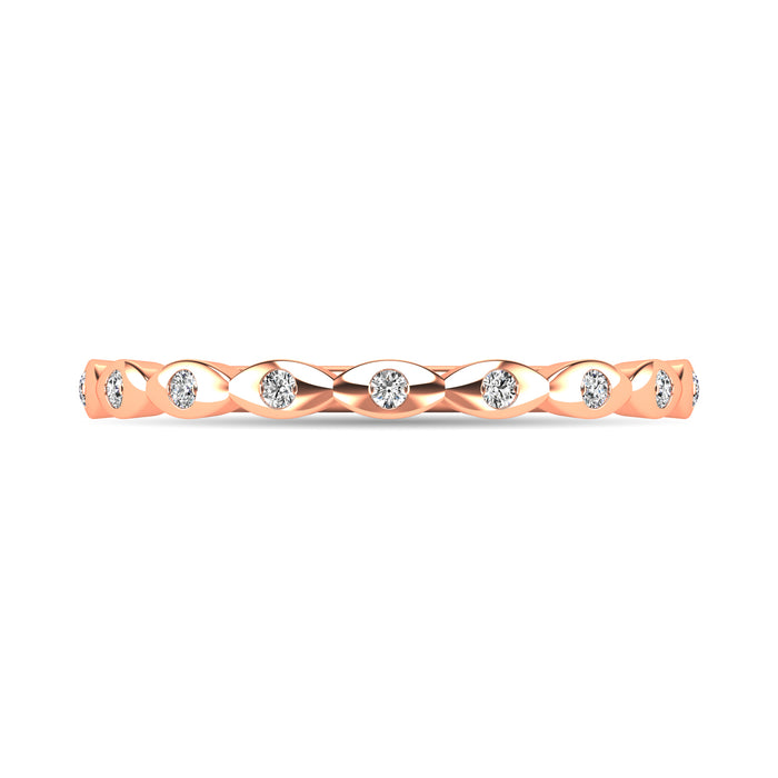 Diamond 1/10 ct tw Stackable Ring in 14K Rose Gold