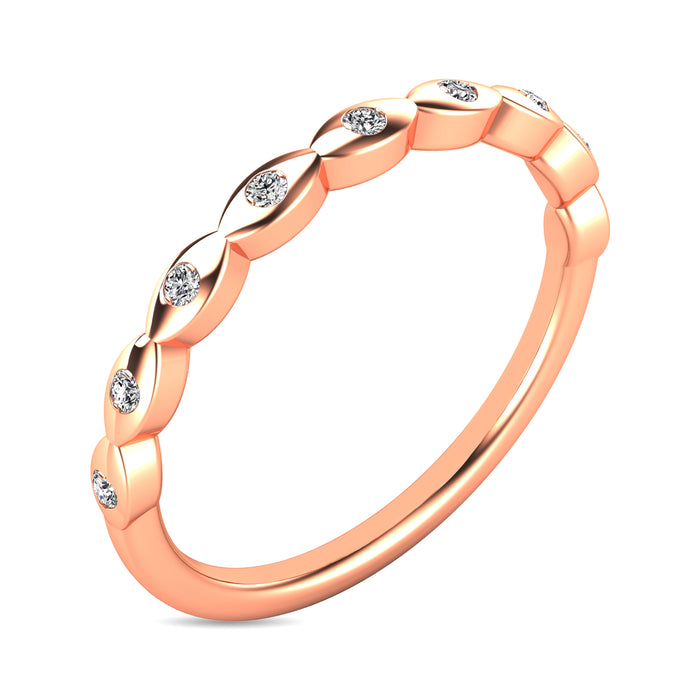 Diamond 1/10 ct tw Stackable Ring in 14K Rose Gold