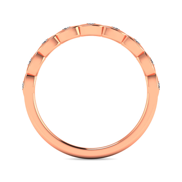 Diamond 1/10 ct tw Stackable Ring in 14K Rose Gold