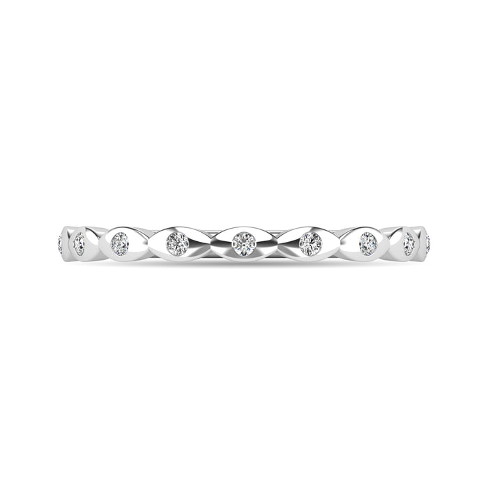 Diamond 1/10 ct tw Stackable Ring in 14K White Gold