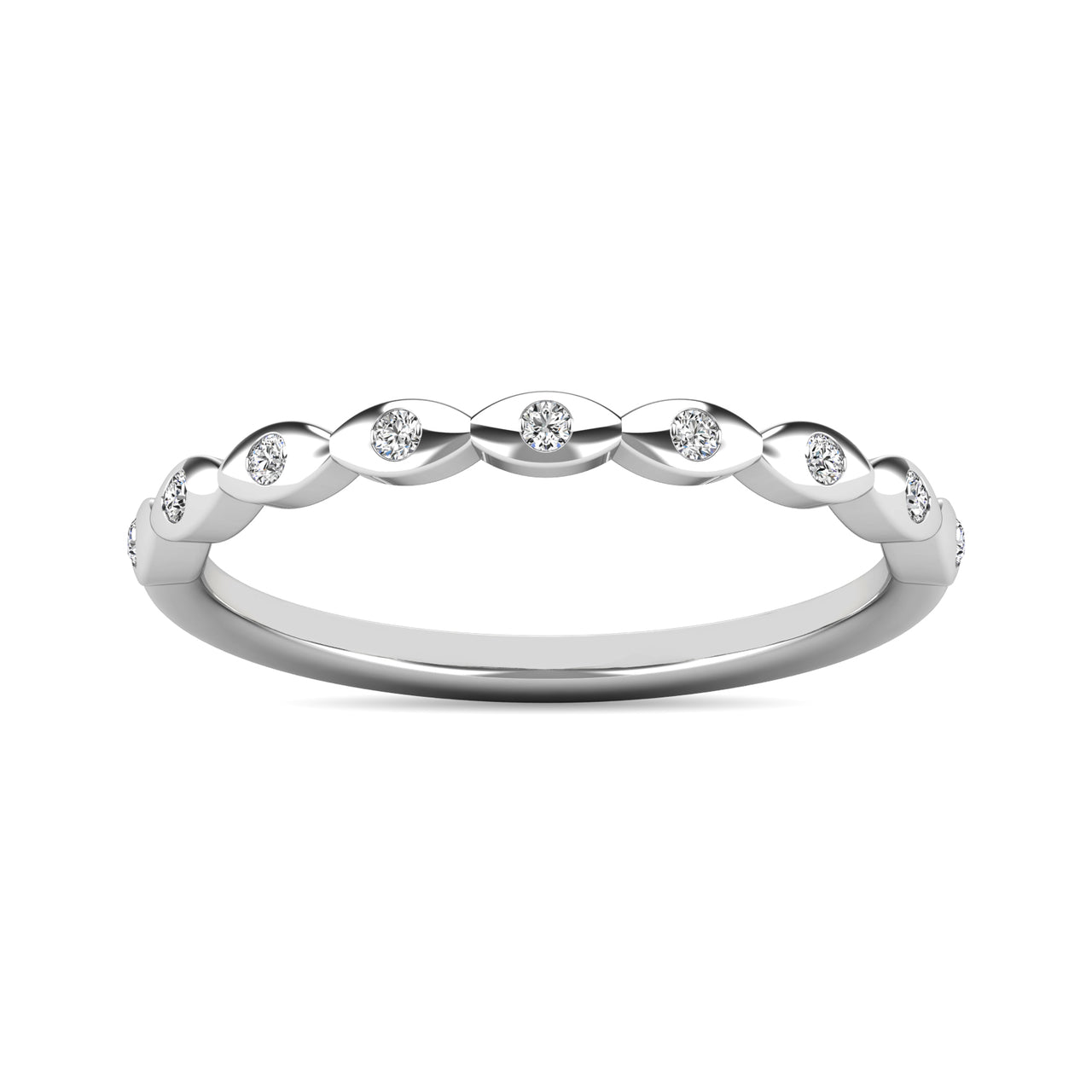 Diamond 1/10 ct tw Stackable Ring in 14K White Gold