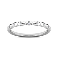Thumbnail for Diamond 1/10 ct tw Stackable Ring in 14K White Gold