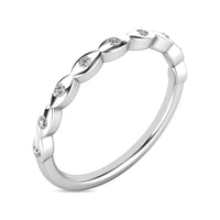 Thumbnail for Diamond 1/10 ct tw Stackable Ring in 14K White Gold