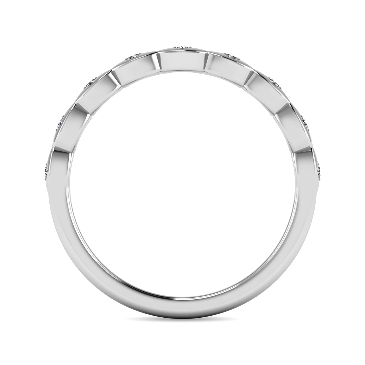 Diamond 1/10 ct tw Stackable Ring in 14K White Gold