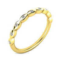 Thumbnail for Diamond 1/10 ct tw Stackable Ring in 14K Yellow Gold