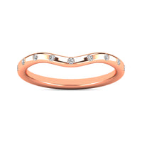 Thumbnail for Diamond 1/10 ct tw Stackable Ring in 10K Rose Gold