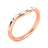 Thumbnail for Diamond 1/10 ct tw Stackable Ring in 10K Rose Gold