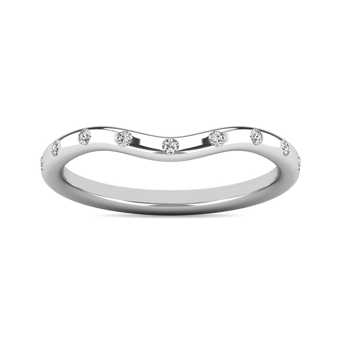 Diamond 1/10 ct tw Stackable Ring in 10K White Gold