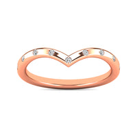Thumbnail for Diamond 1/10 ct tw Stackable Ring in 10K Rose Gold