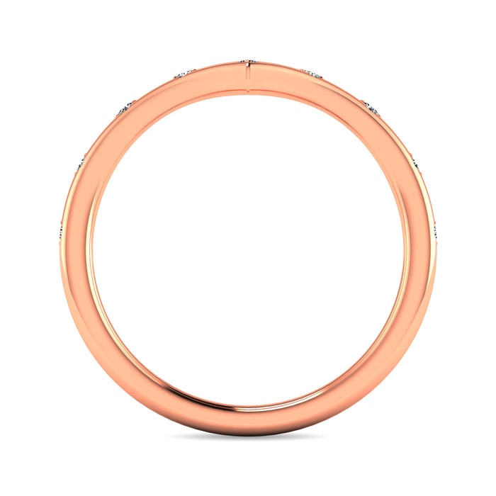 Diamond 1/10 ct tw Stackable Ring in 10K Rose Gold