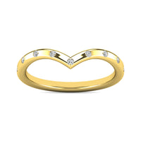 Thumbnail for Diamond 1/10 ct tw Stackable Ring in 10K Yellow Gold