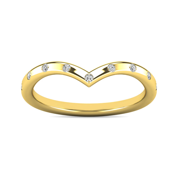 Diamond 1/10 ct tw Stackable Ring in 10K Yellow Gold