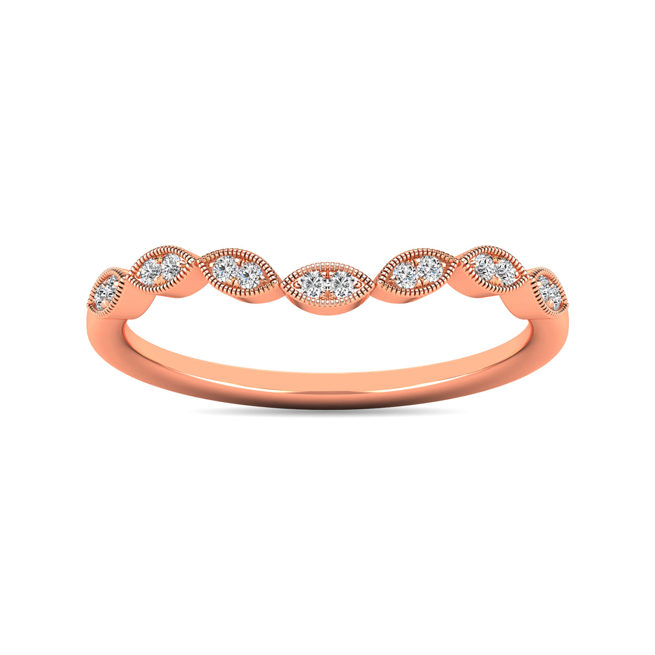 Diamond 1/20 ct tw Stackable Ring in 14K Rose Gold