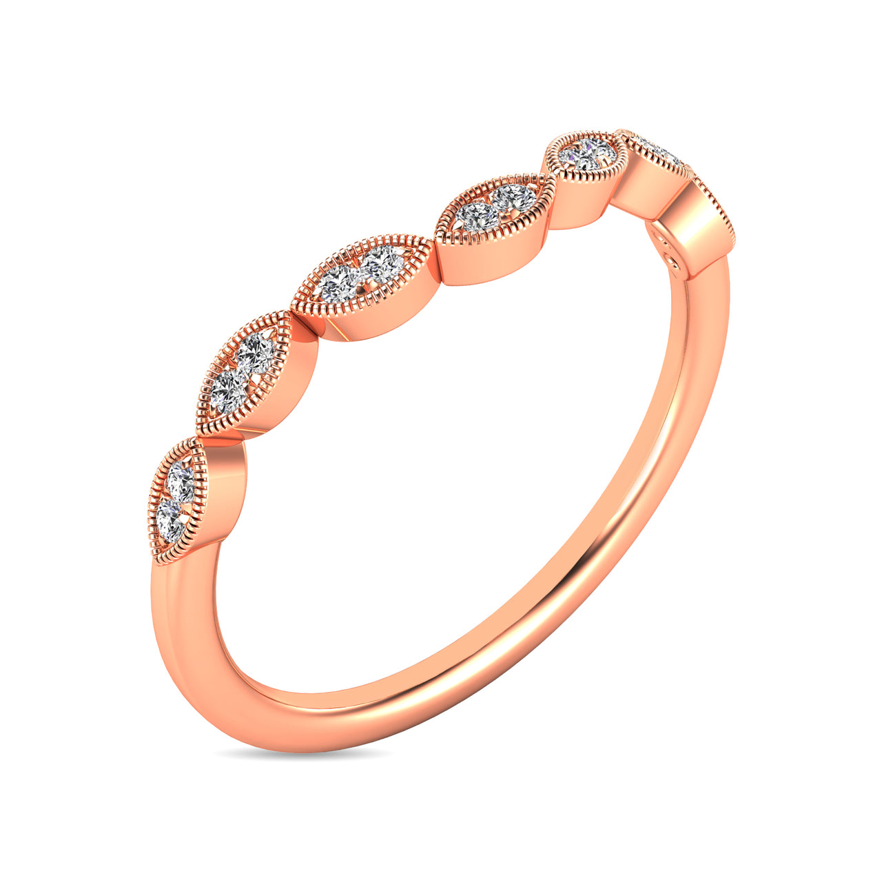 Diamond 1/20 ct tw Stackable Ring in 14K Rose Gold